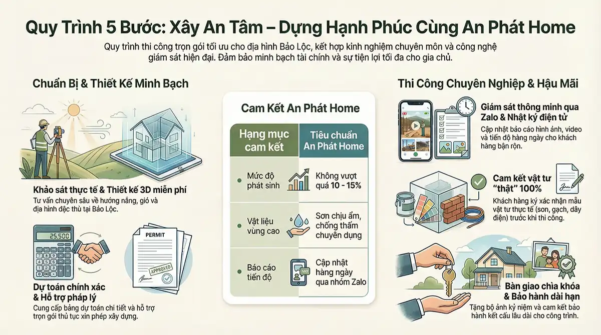 Quy Trình dịch vụ Xây Dựng nhà trọn gói An Phát Home