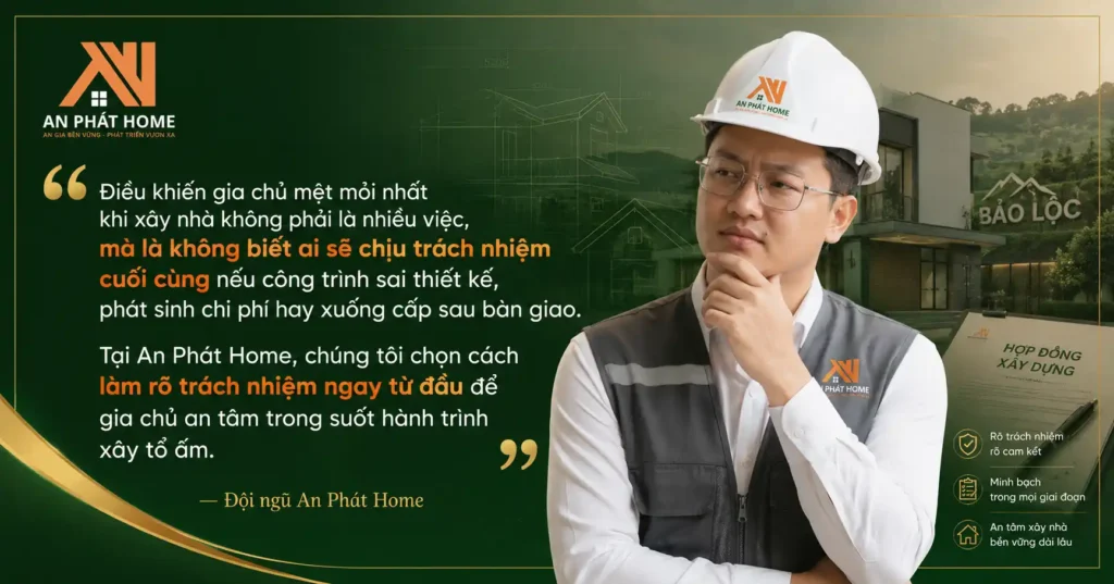 An Phát Home luôn hiểu khách hàng lo lắng rất nhiều khi quyết định chọn nhà thầu xây nhà