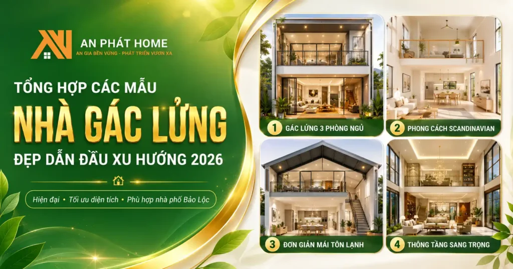 Các mẫu nhà gác lửng đang được ưu chuộng nhất hiện nay tại Bảo Lộc