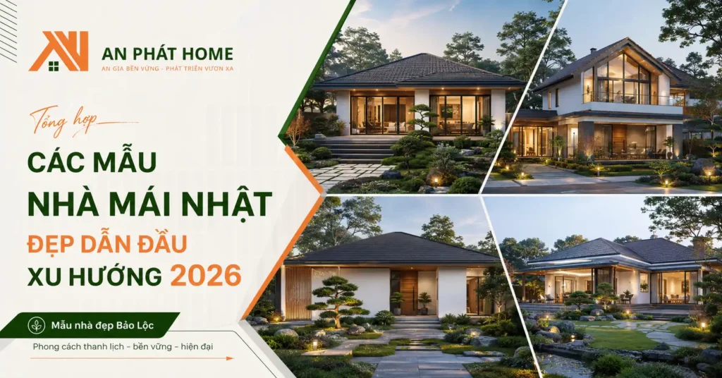 Các mẫu nhà mái nhật đẹp và hiện đại nhất hiện nay