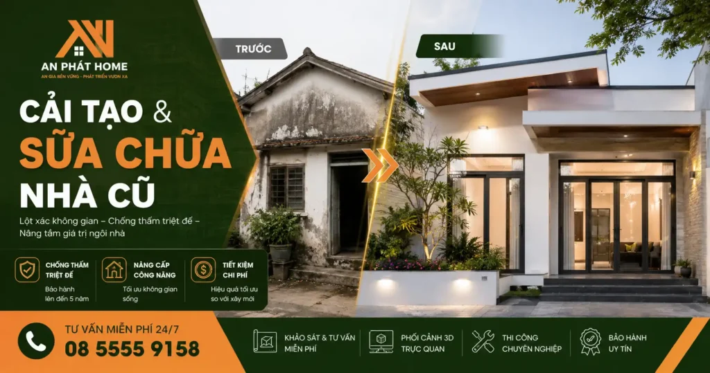 Cải tạo và sửa chữa nhà cũ tại Bảo Lộc - An Phát Home