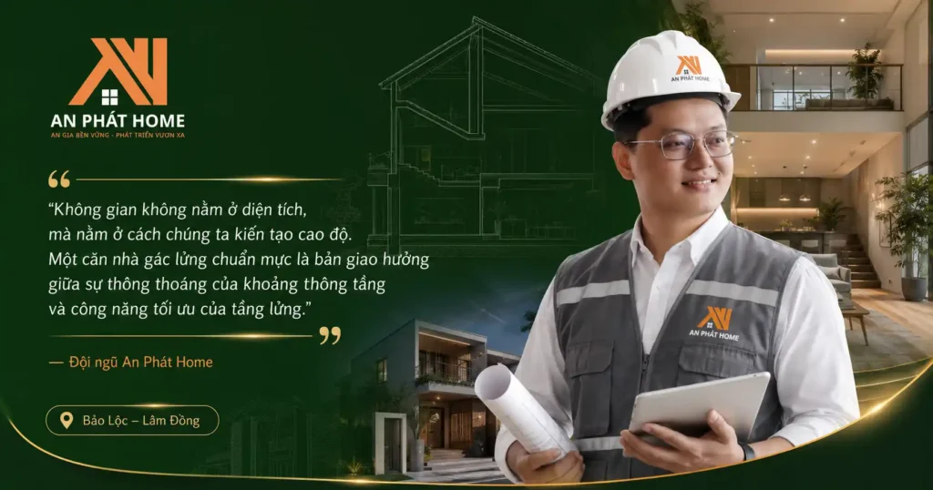Đội ngũ An Phát Home luôn hết sức cố gắng để tối ưu từng centimet cho các mẫu nhà gác lửng