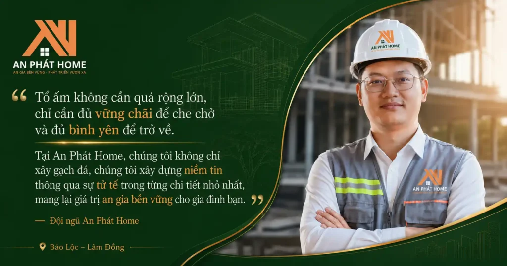 Đội ngũ An Phát Home luôn mong muốn tạo nên những căn nhà đẹp và tiện nghi cho khách hàng