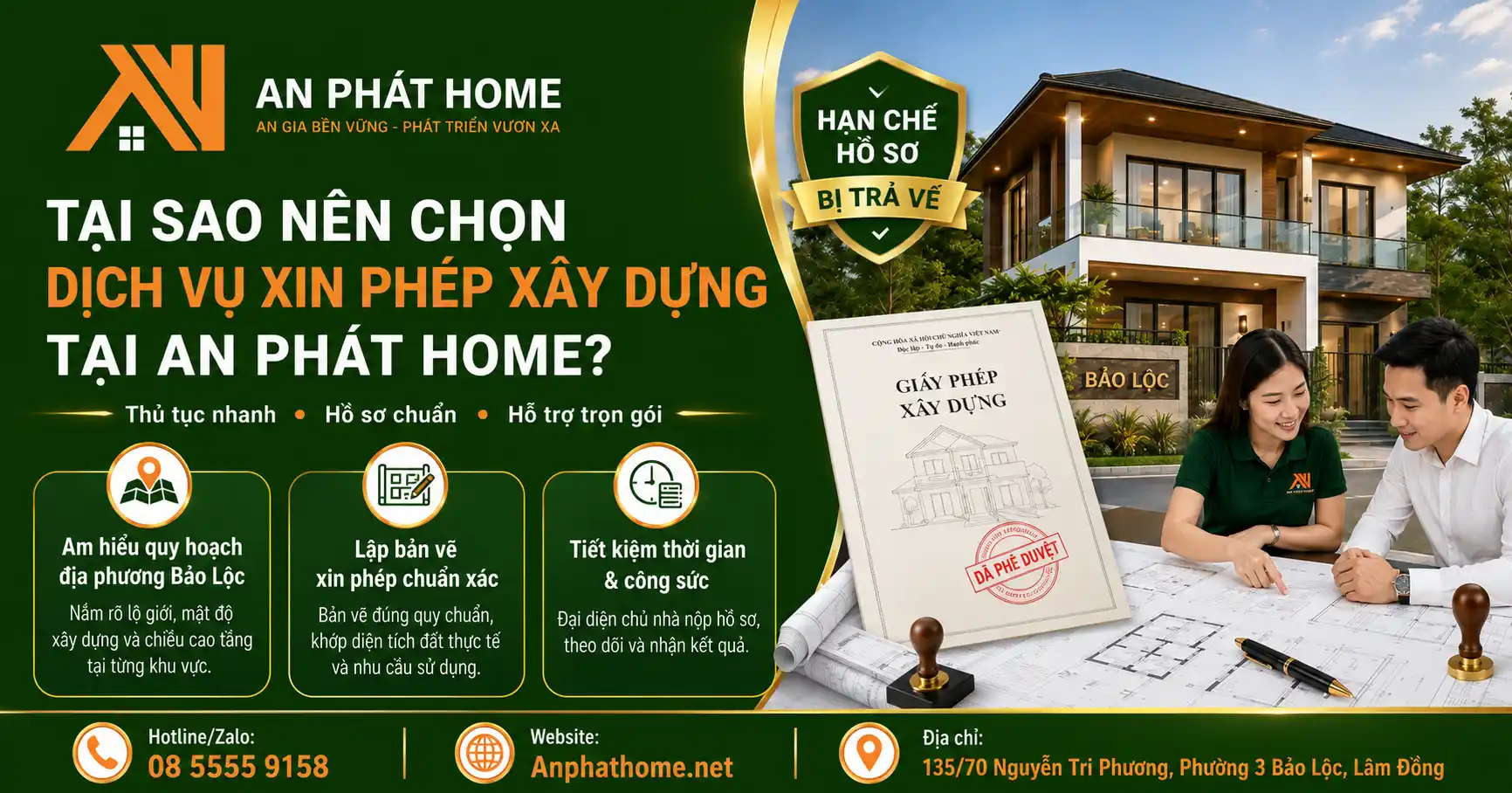 Lý do mà bạn nên chọn An Phát Home hỗ trợ xin giấy phép xây dựng