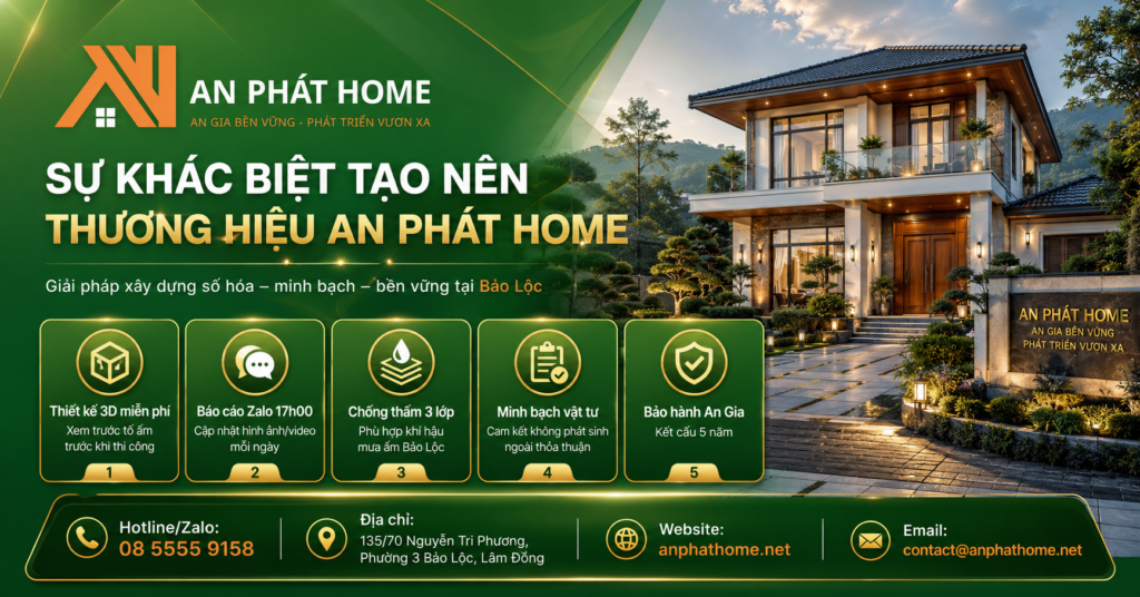 Sự khác biệt tạo nên thương hiệu trong các dịch vụ của An Phát Home