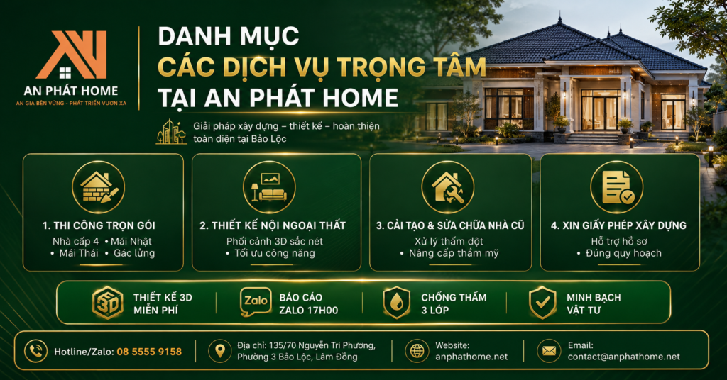 Các dịch vụ trọng tâm của An Phát Home