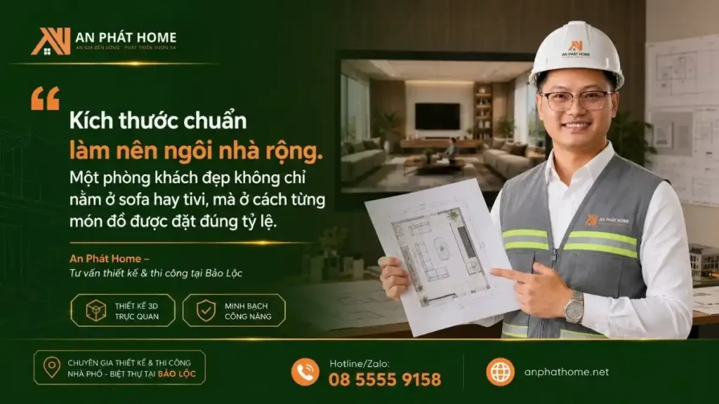 An Phát Home hiểu rằng một căn nhà đẹp luôn cần theo một kích thước chuẩn
