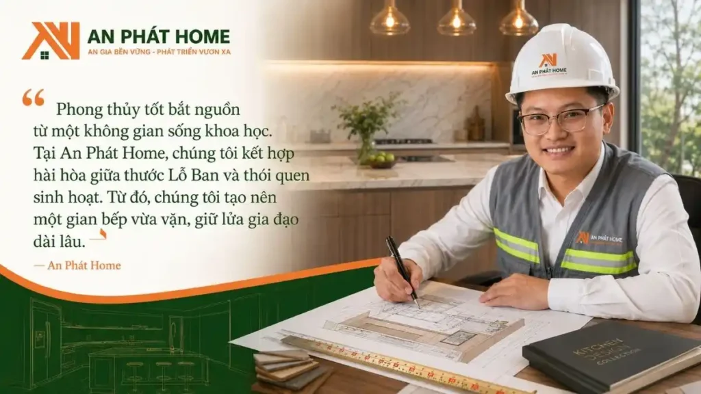An Phát Home hiểu rằng, một gian bếp đẹp và tốt cần rất nhiều yếu tố tạo thành