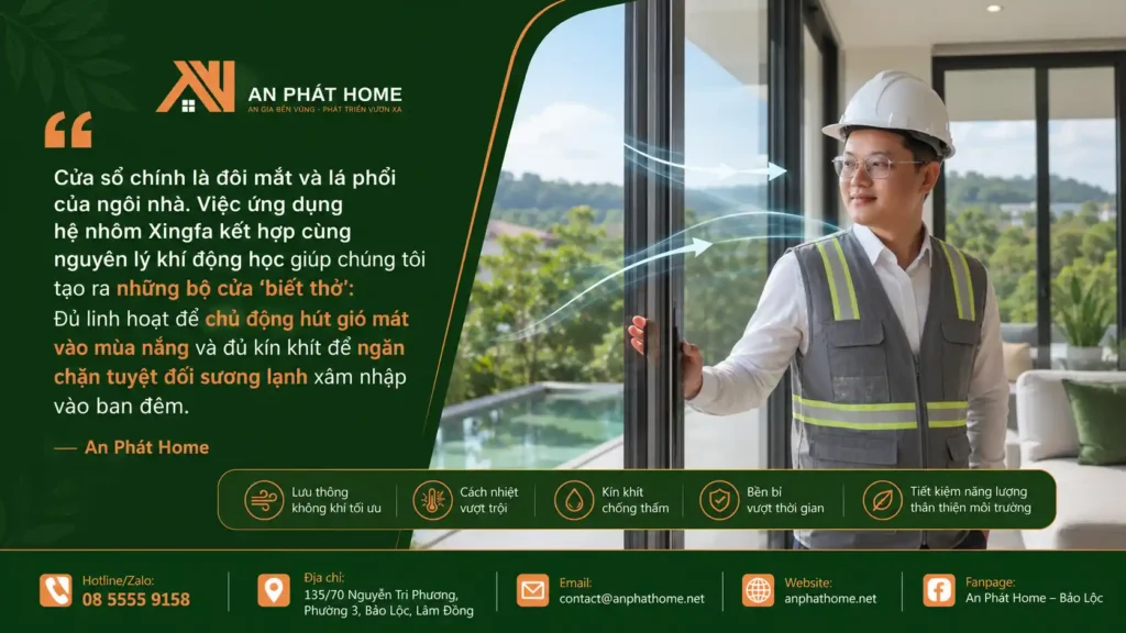 An Phát Home khi làm nhà luôn muốn tạo nhà những căn nhà biết thở qua từng cánh cửa