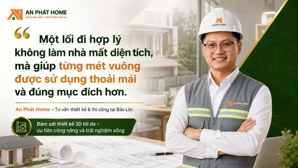 An Phát Home tỉ mỉ trong từng thiết kế lối đi trong căn nhà
