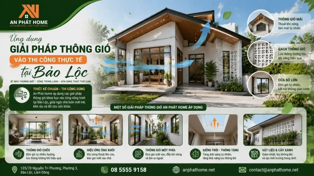 Các ứng dụng thường gặp trong việc thông gió tự nhiên