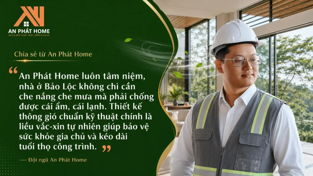 Chia sẻ từ đội ngũ An Phát Home, mỗi công trình làm sao để thông gió tự nhiên cho gia chủ