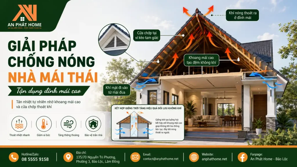 Giải Pháp chóng nóng hoàn hảo cho những căn nhà mái Thái