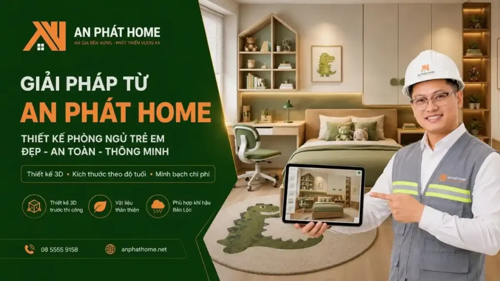 Giải pháp cho thiết kế phòng trẻ em từ An Phát Home