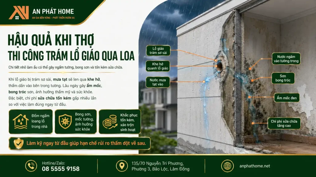 Hậu quả nếu thợ thi công qua loa không để ý đến lô giáo