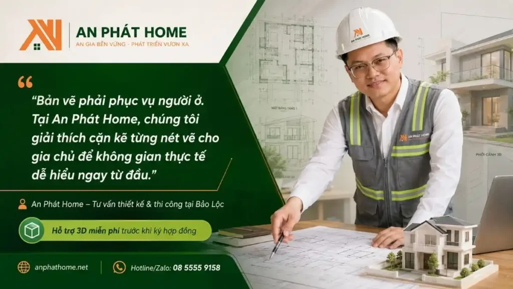 Khi lên các bản vẽ, An Phát Home rằng khi bạn ở trong đó mới điều quan trọng chúng tôi cần phải quan tâm