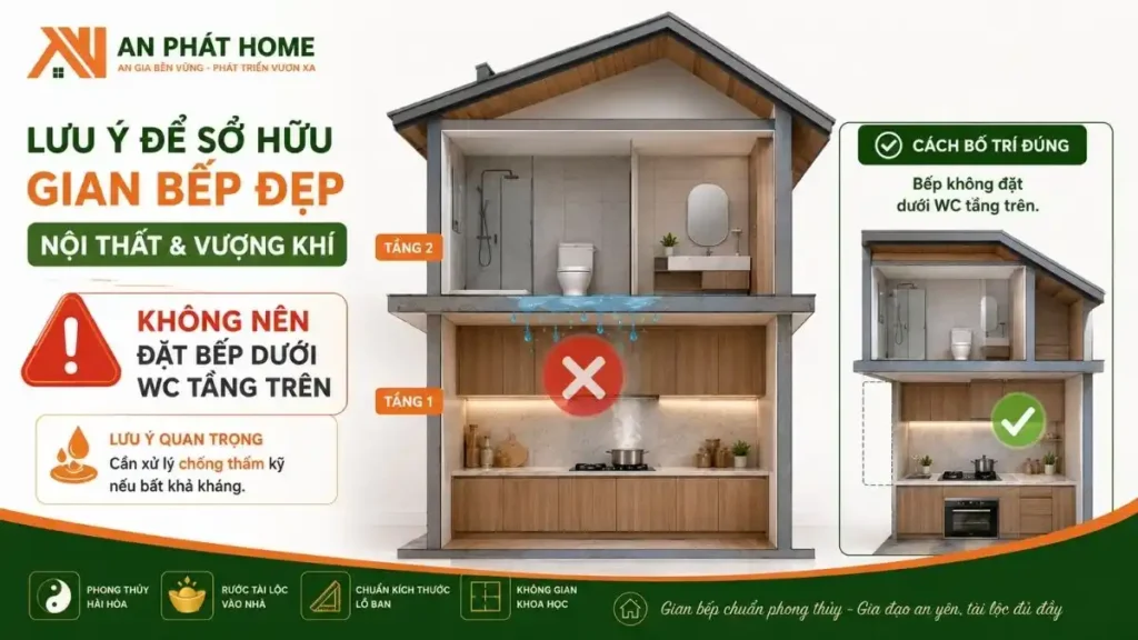 Lưu ý quan trọng giúp bạn có căn bếp đẹp cho toàn không gian