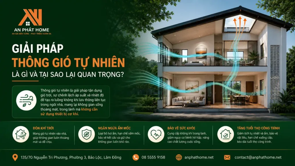Lý do nhà bạn cần đến việc thông gió tự nhiên
