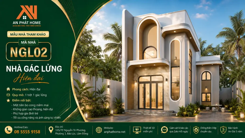 Mẫu nhà gác lửng MGL02