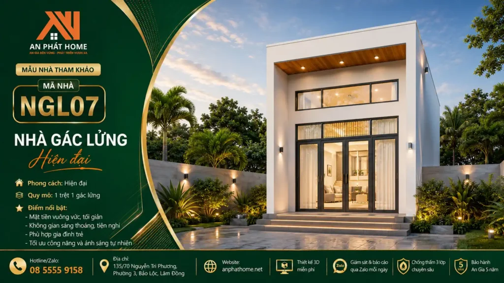 Mẫu nhà gác lửng MGL07