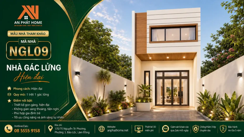 Mẫu nhà gác lửng MGL09