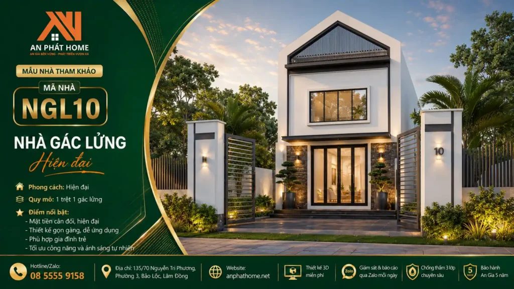 Mẫu nhà gác lửng MGL10