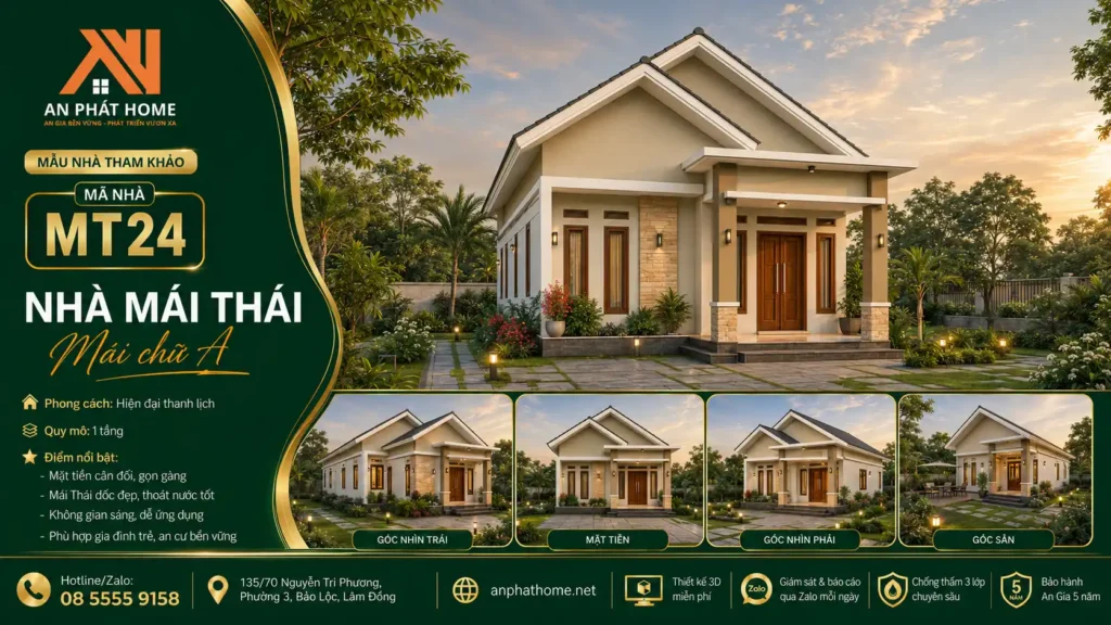 Mẫu nhà mái Thái MT24