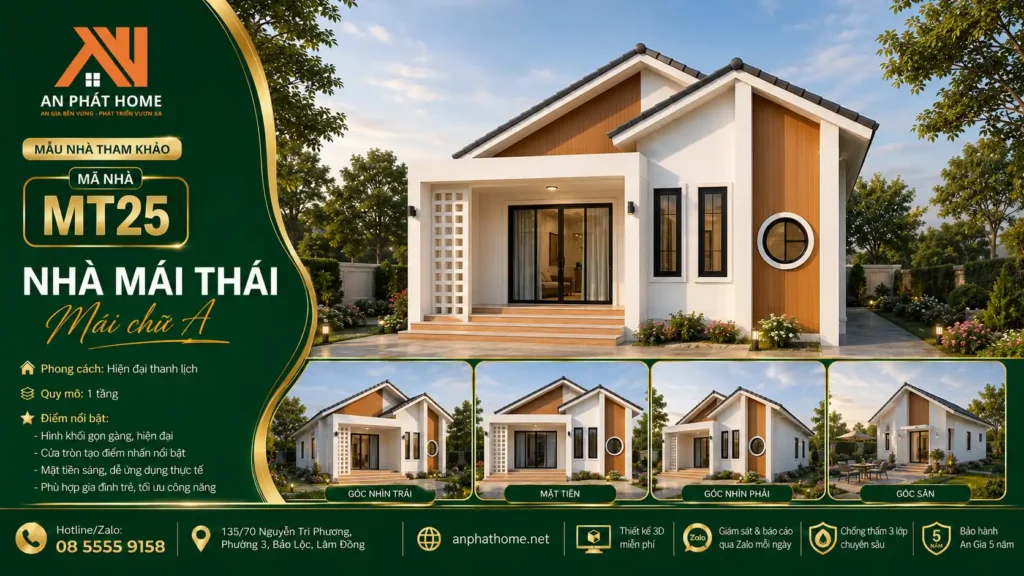 Mẫu nhà mái Thái MT25