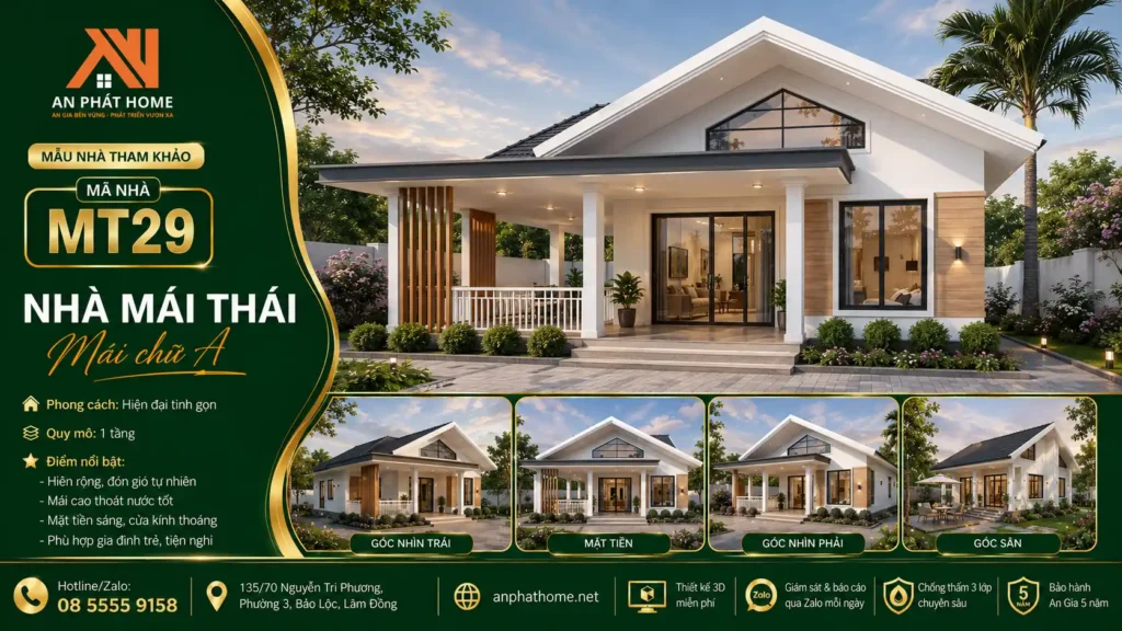 Mẫu nhà mái Thái MT29