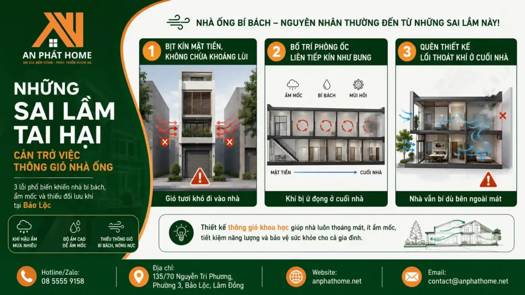 Những sai lầm bạn cần chú ý để việc thông gió trong nhà tốt hơn