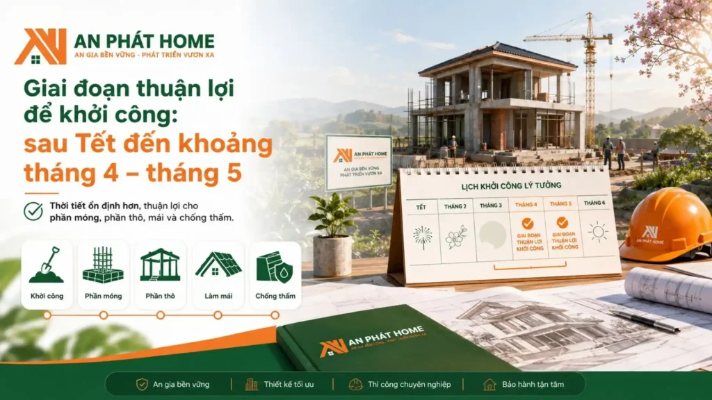 Sau tết sẽ là lúc thuận lợi nhất để xây nhà và có kế hoạch xây dựng rõ ràng
