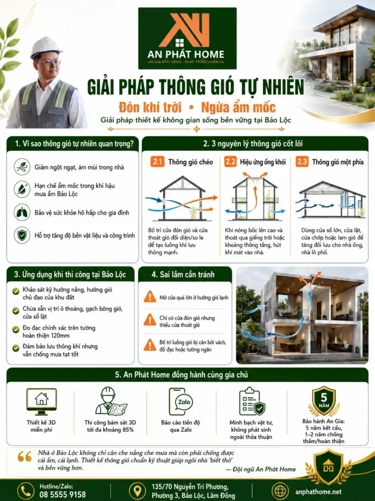 Sơ lược các giải pháp thông gió tự nhiên được áp dụng tại An Phát Home