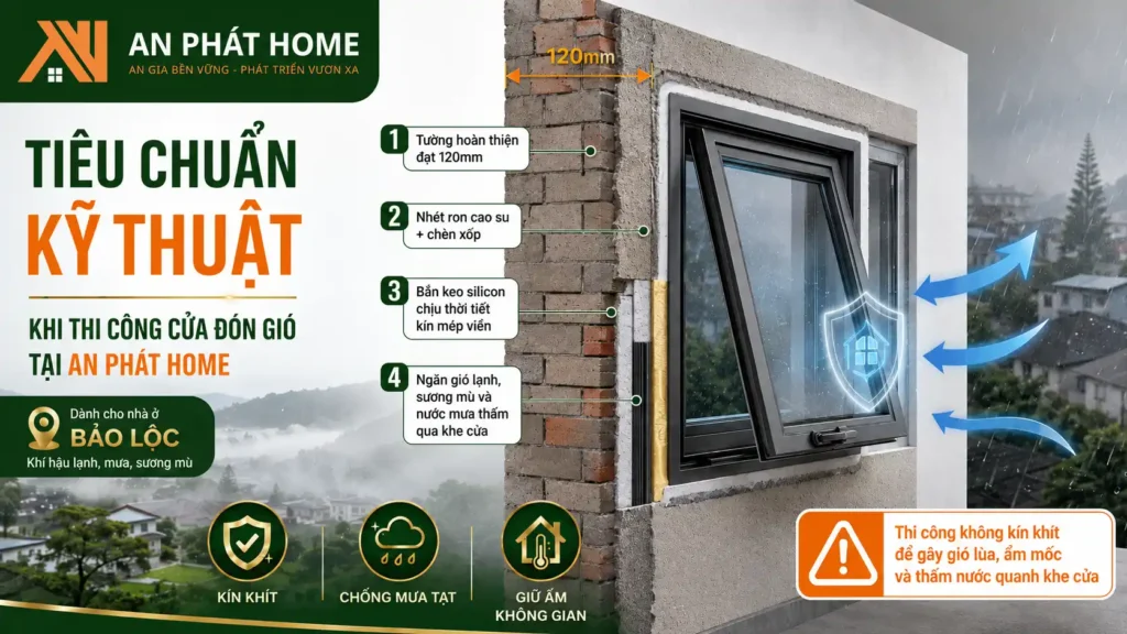 Tiêu chuẩn kỹ thuật quan trọng khi làm cửa thông gió