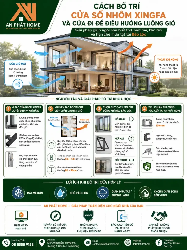 Tổng quan về cách bố trí cửa nhôm Xingfa trong căn nhà của bạn