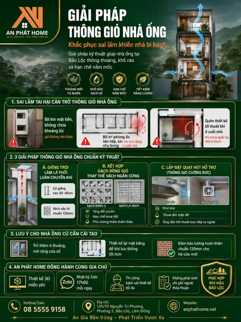 Tổng quan về giải pháp thông gió nhà ống áp dụng tại An Phát Home