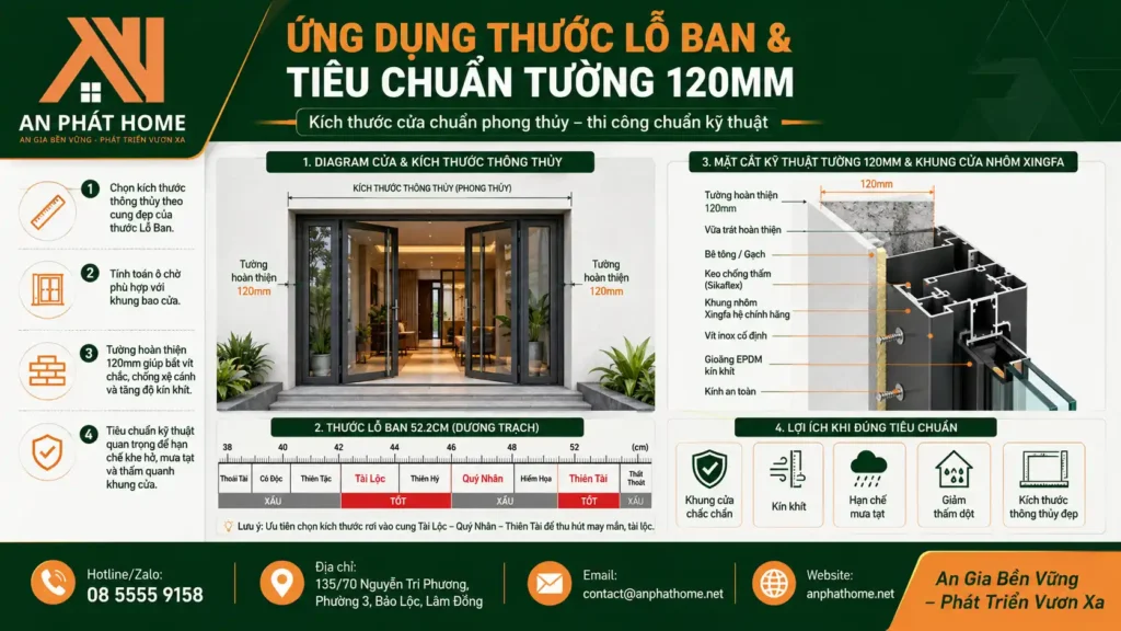 Ứng dụng thước lỗ ban giúp bạn chọn kích thước dễ dàng