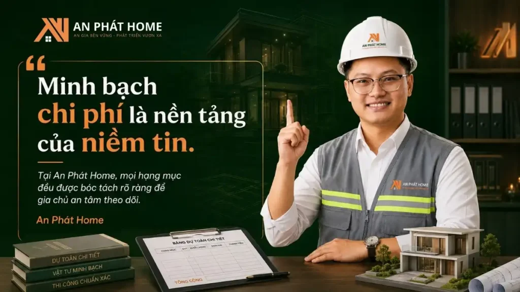Minh bạch chi phí là nền tảng quan trọng giúp An Phát Home tạo dựng niềm tin