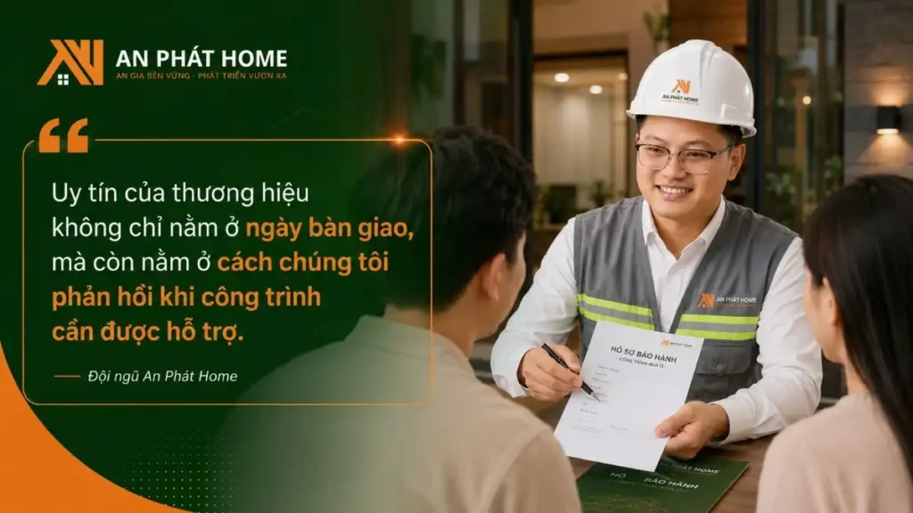 Uy tín của An Phát Home được chúng tôi trao dồi trong từng việc bảo hành cho khách hàng