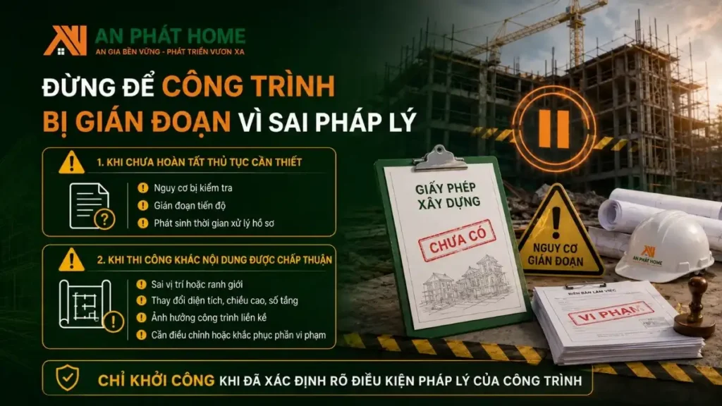 Xin giấy phép để đảm bảo công trình được thi công thuận luận