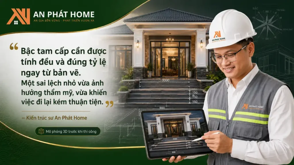 An Phát Home chia sẻ cách tính bậc tam cấp