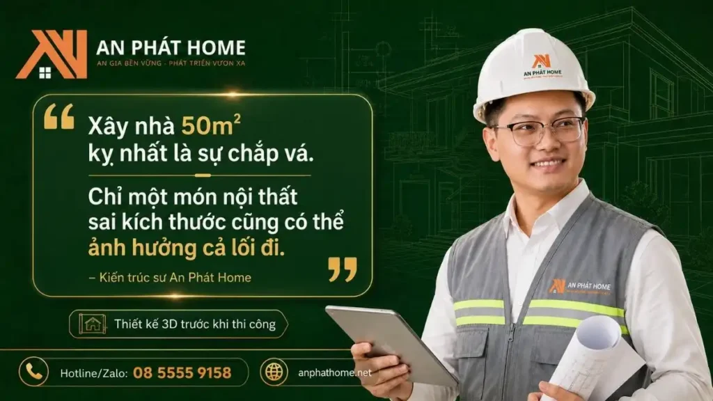 An Phát Home chia sẻ nguyên tắc thiết kế nhà 50m²