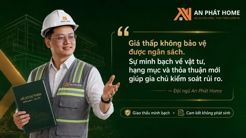 An Phát Home đề cao giao thầu minh bạch để hạn chế phát sinh