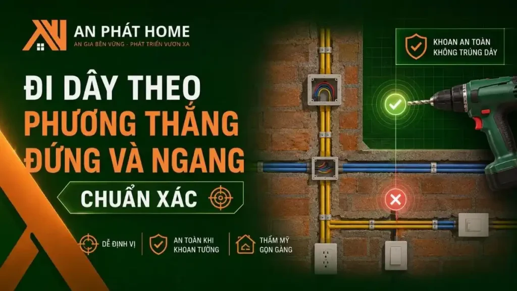 Cách đi dây điện âm tường nhà cấp 4 đúng kỹ thuật