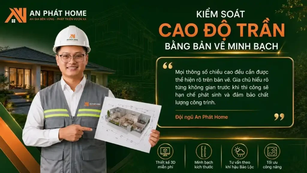 Giải pháp kiểm soát chiều cao trần nhà cấp 4 minh bạch