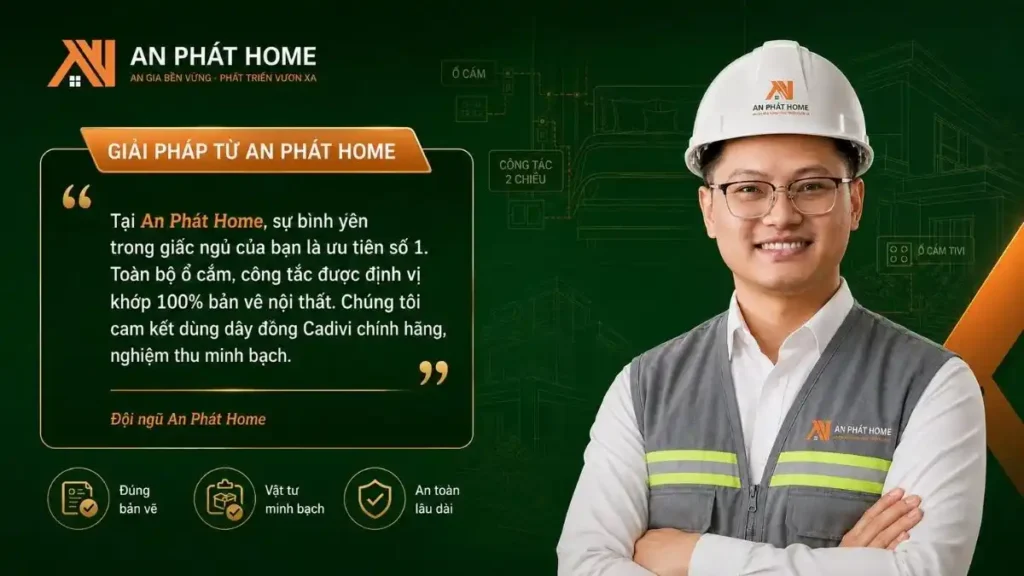 Giải pháp sơ đồ mạch điện phòng ngủ An Phát Home