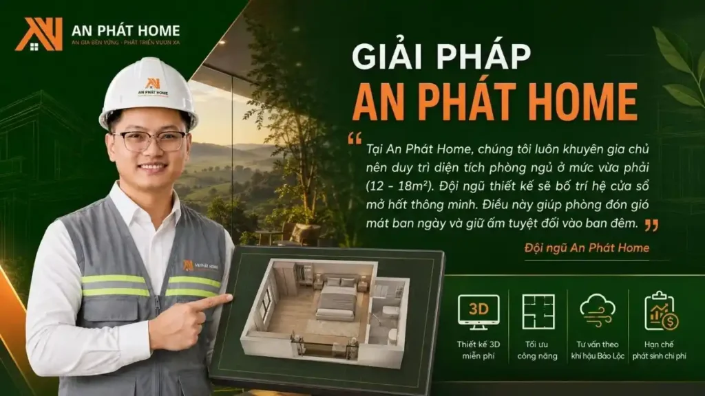 Giải pháp thiết kế phòng ngủ nhà cấp 4 An Phát Home