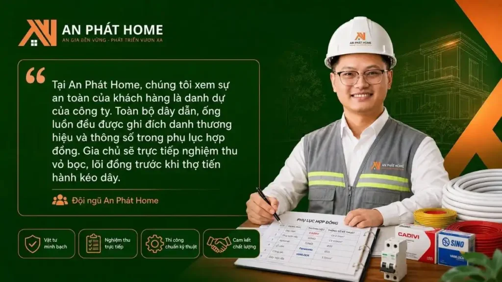 Giải pháp vật tư điện minh bạch từ An Phát Home