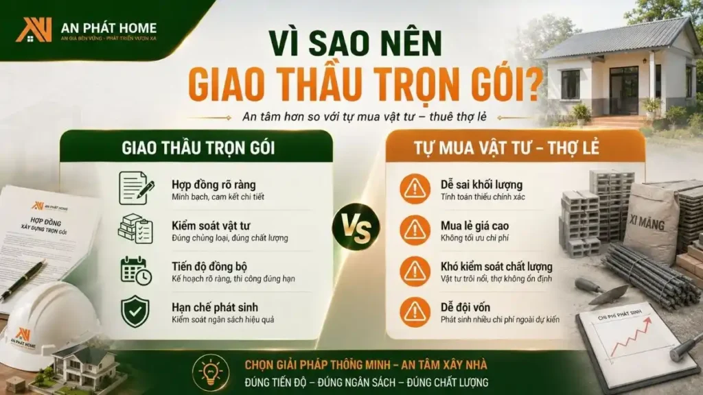 Giao thầu xây nhà cấp 4 trọn gói minh bạch tại Bảo Lộc