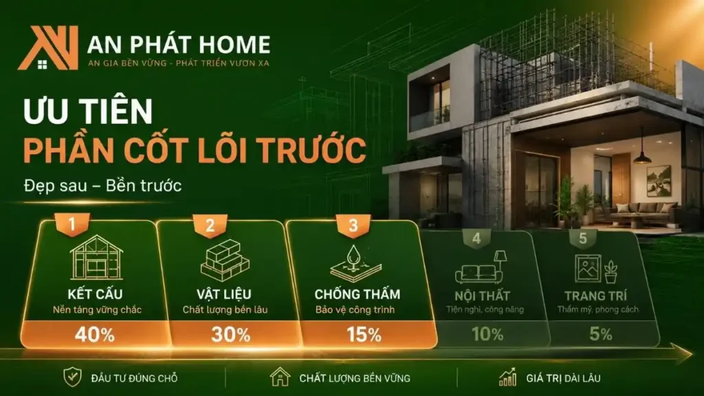 Kinh nghiệm xây nhà 300 triệu ưu tiên kết cấu bền vững