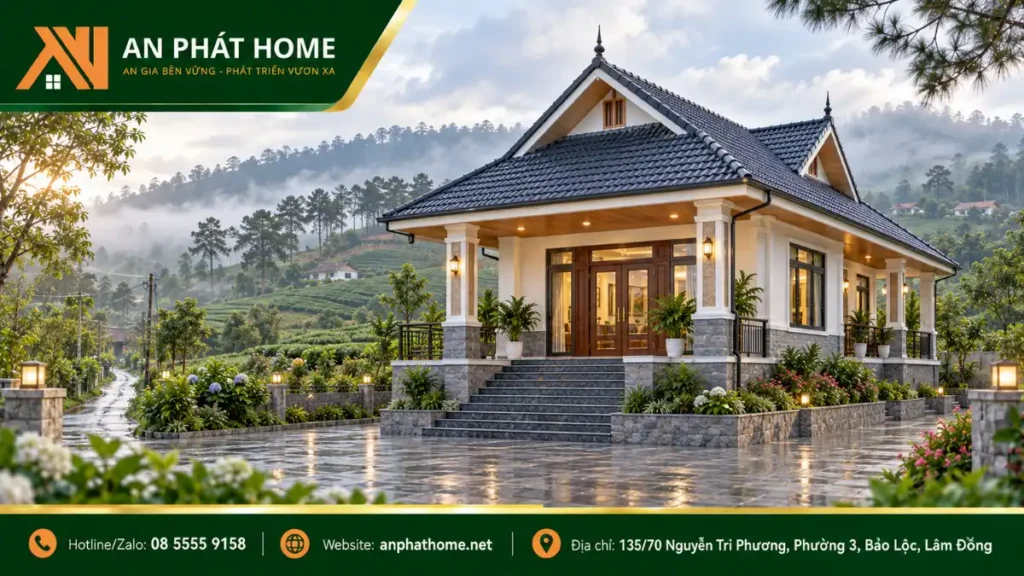 Mẫu Nhà Cấp 4 Mái Thái Ở Nông Thôn (10)